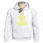 Keep Out this is private property bluza z kapturem