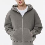 Bluza boxy sprana z suwakiem | Pull&Bear Poland