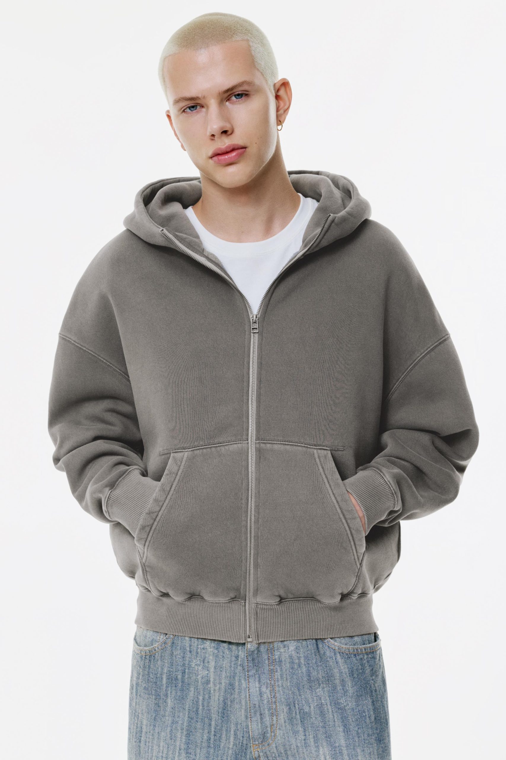pull-and-bear-bluzy-714uyr-1.jpg Bluza boxy sprana z suwakiem | Pull&Bear Poland - obrazek 1