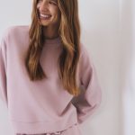 Bluza z dodatkiem modalu Kolor pastelowy róż RESERVED WN629 03X