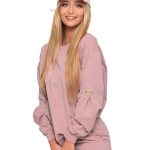 Bluza damska bez kaptura wkładana bawełniana RÓŻOWY sklep Moraj