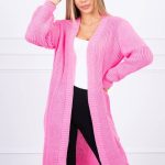 Sweter długi kardigan jasny różowy :: Odani Home & Fashion