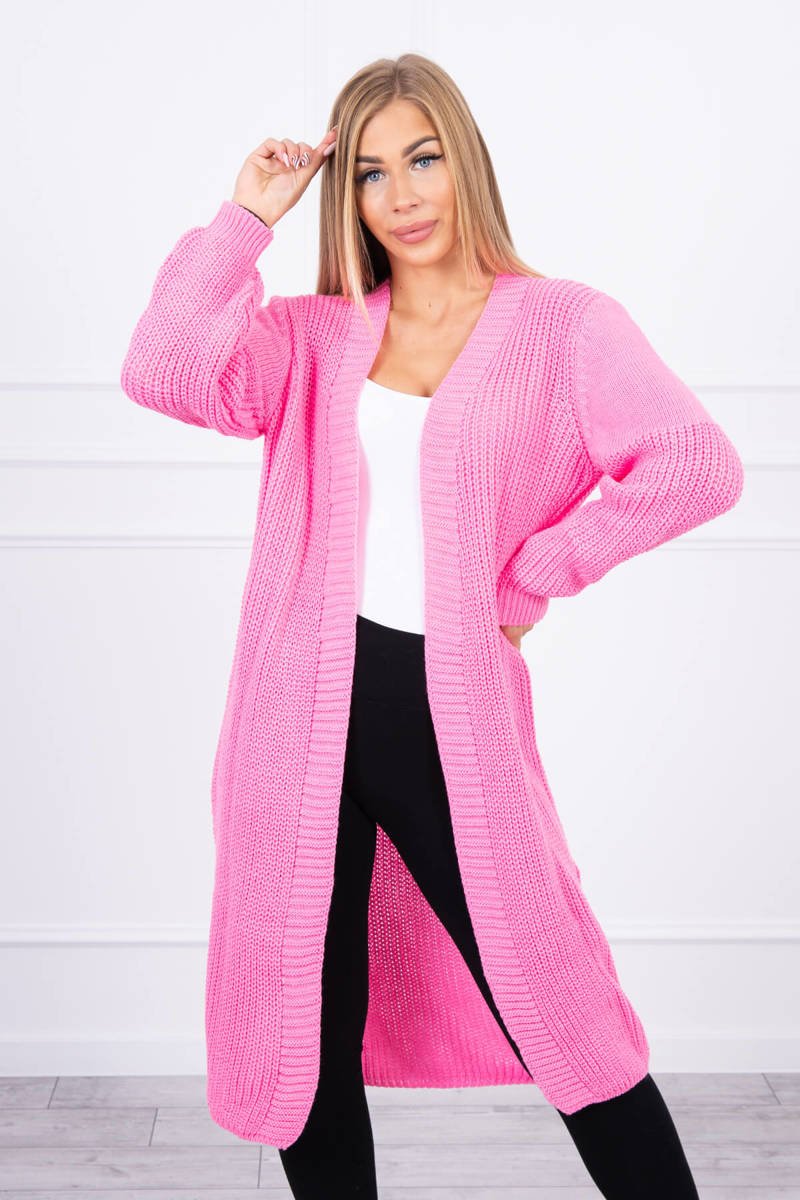 rozowy-kardigan-431mel.jpg Sweter długi kardigan jasny różowy :: Odani Home & Fashion - obrazek 1