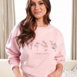 Bluza z nadrukem Kolor różowy SINSAY 6504J 03X