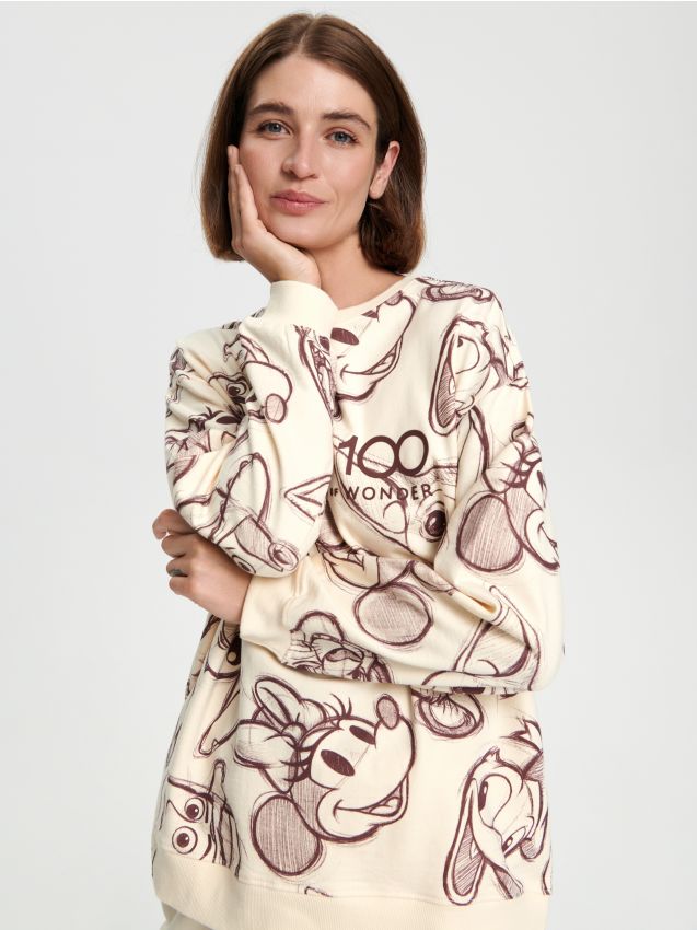 sinsay-bluza-damska-797zwr-1.jpg Bluza Disney 100 Kolor kremowy SINSAY 6321J 02X - obrazek 1