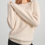 Sweter z miękkiej dzianiny Kolor beżowy SINSAY 285AB 08M