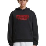 Bluza Z Kapturem Męska Czarna Merchcode MC1451 Stranger Things Neon Sign