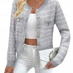 ELEGANCKI SWETER ROZPINANY DAMSKI GUZIKI MODNY CIEPŁY