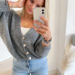 Sweter damski rozpinany LEA grafit Sowastore.pl