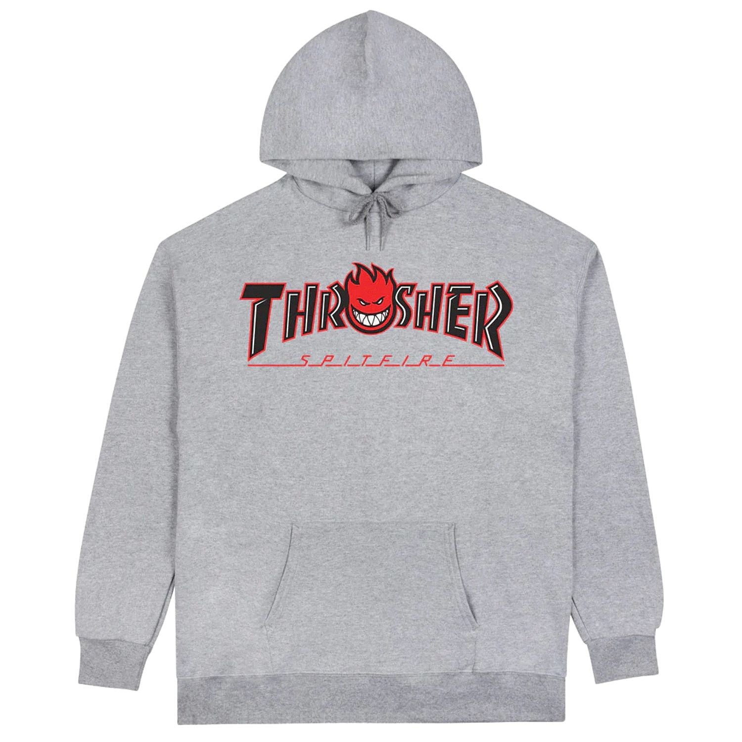 thrasher-bluza-075msk-1.jpg bluza Thrasher Thrasher X Spitfire Big Head Outline Hoodie Ash Grey snowboard online.pl - obrazek 1