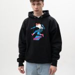 Bluza Z Kapturem Męska Czarna Thrasher Tre