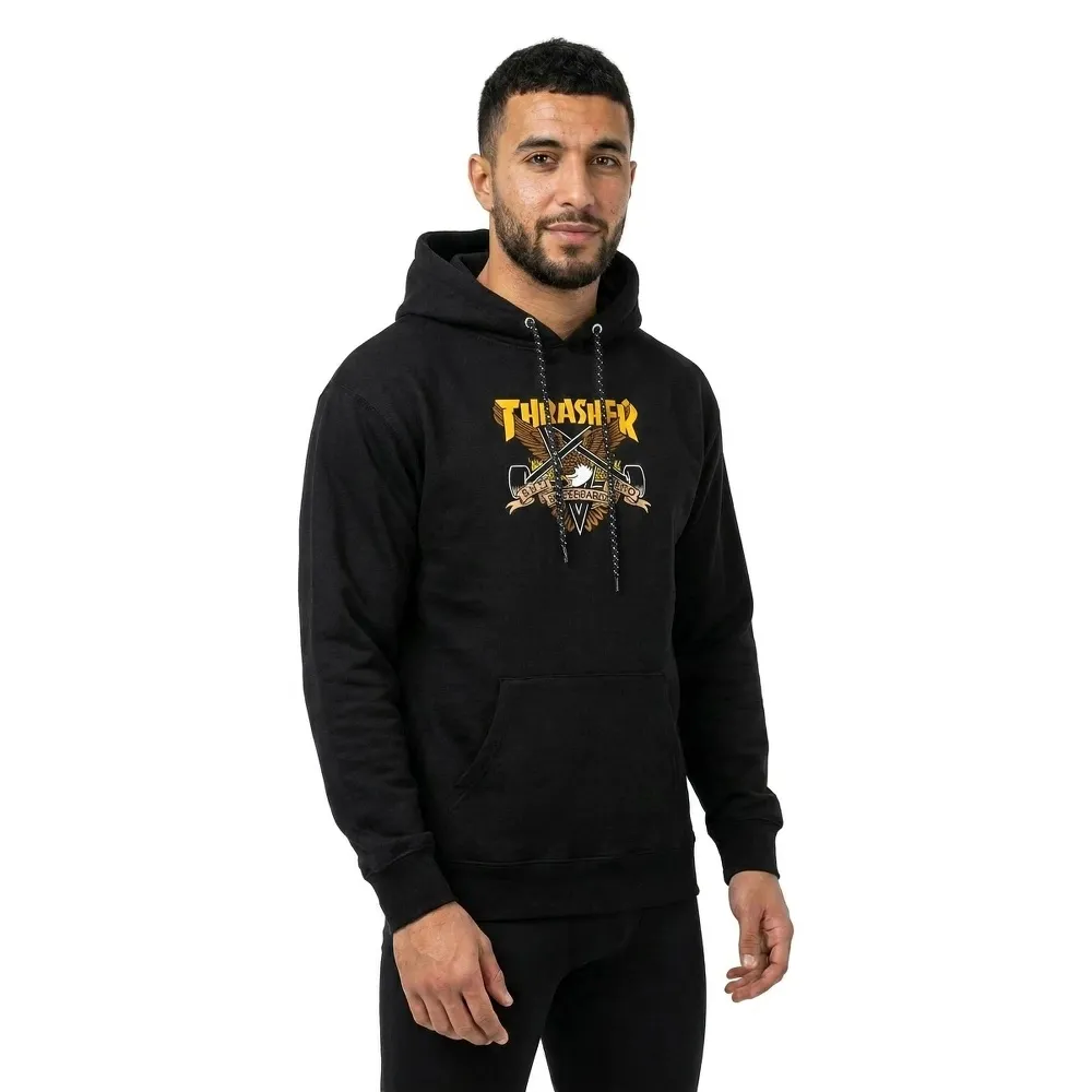 thrasher-bluza-133scv.webp Thrasher Eaglegram Bluza z kapturem Czarny | Xtremeinn - obrazek 1