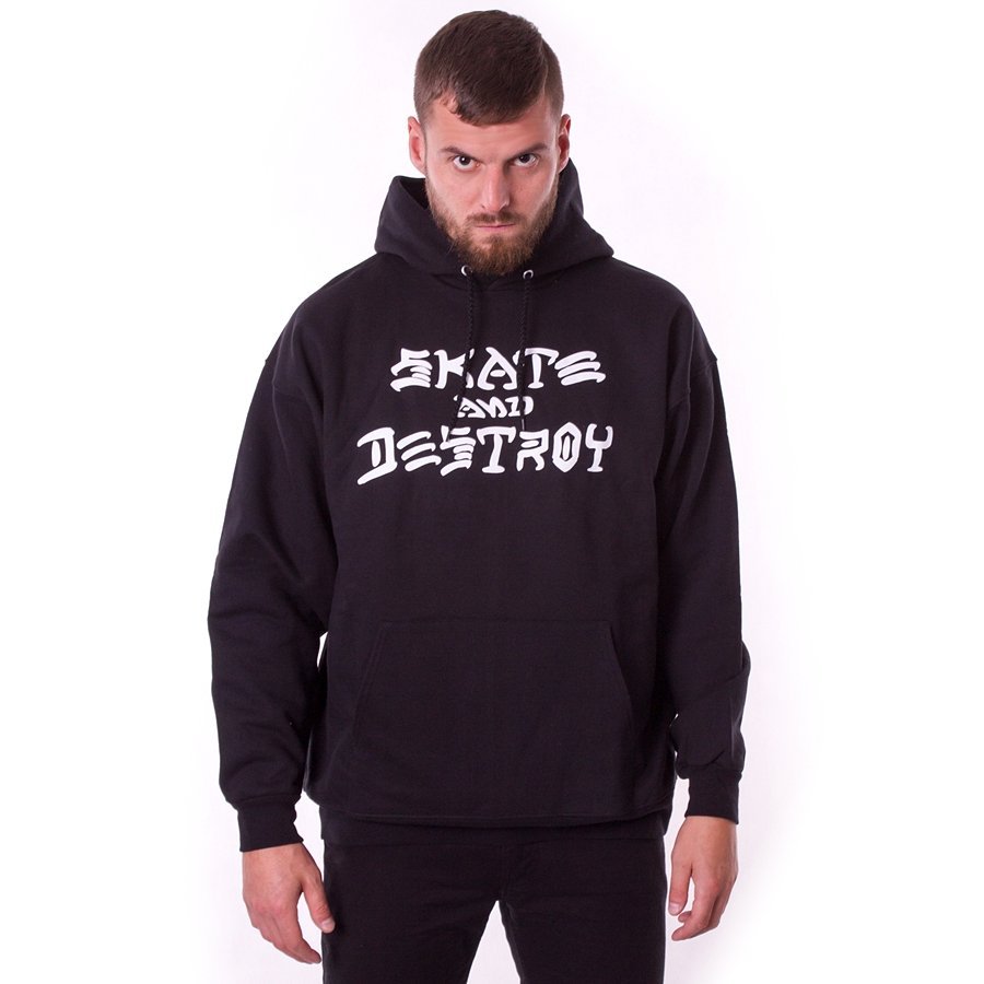 thrasher-bluza-648lbw-1.jpg Bluza Męska Z Kapturem Thrasher Skate And Destroy Black M Thrasher | Moda Sklep EMPIK.COM - obrazek 1
