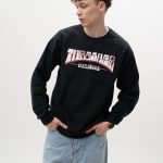 Bluza Bez Kapturem Męska Czarna Thrasher Firme Logo
