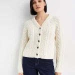 Damski wełniany kardigan z logo marki KENZO | Moliera2.com