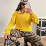 żółta bluza zamek · LAVMAG