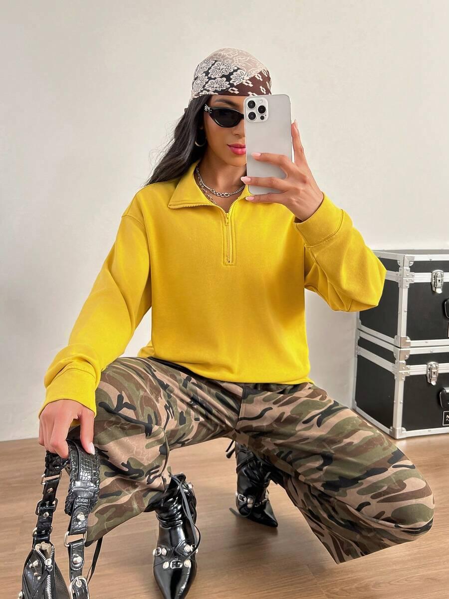 zolta-bluza-187mgd.jpg żółta bluza zamek · LAVMAG - obrazek 1
