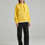 Żółta bluza z kapturem CROPP 4921N 11X